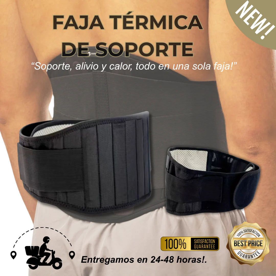 Faja térmica de soporte 40%OFF